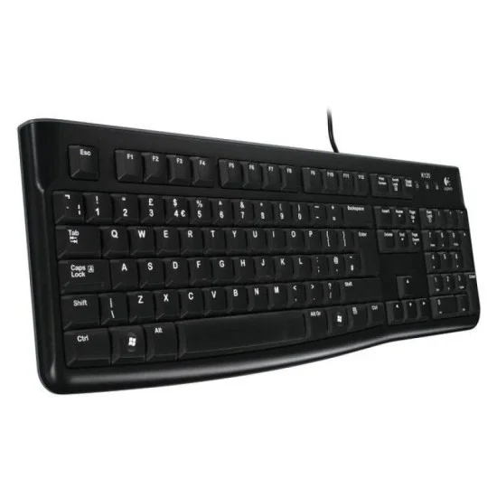 Logitech K120 Wired Keyboard - Arb/Eng - Black